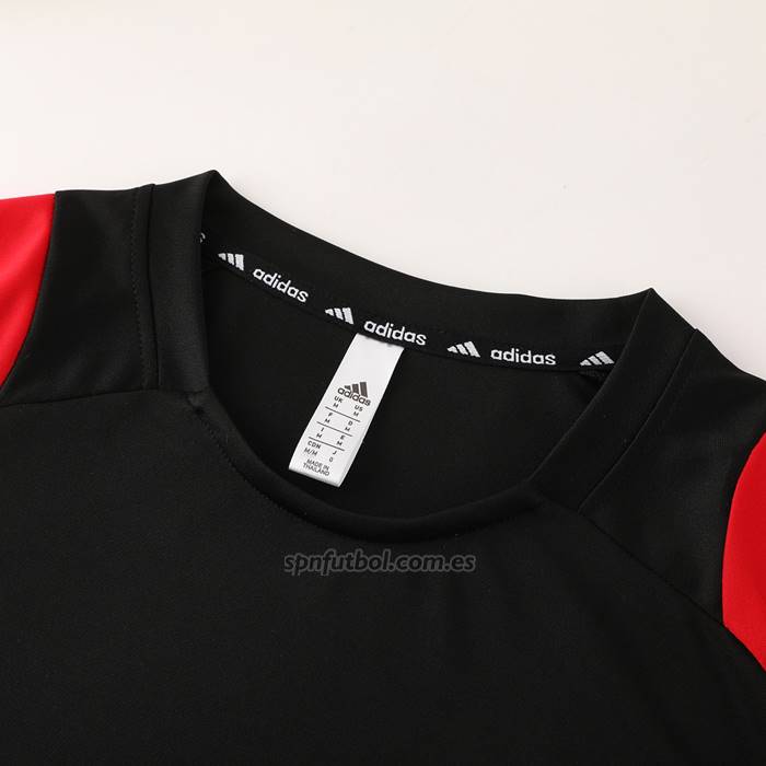Chandal del Belgica Manga Corta 2024-2025 Negro - Pantalon Corto